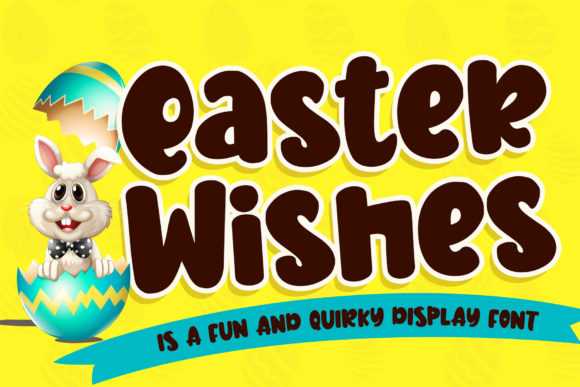 Easter Wishes: Elevate Your Holiday Designs with a Cute and Colorful Display Font