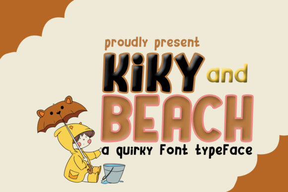 Kiky and Beach: Elevating Casual Designs with Bold, Cartoon-Like Typography