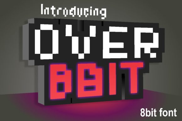 Over 8 Bit: The Sci-Fi Display Font for Digital Branding