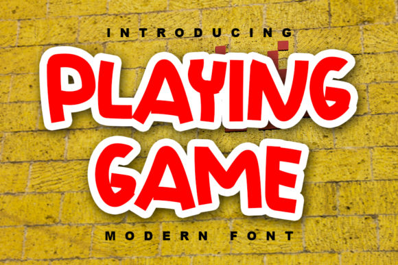 Playing Game: The Bold Display Font That Brings Energy to Your Designs