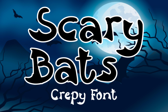 Scary Bats: Elevate Your Halloween Designs With This Spooky Display Font